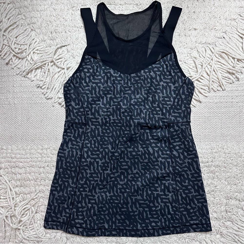 Lululemon Black / Gray Net Pop Mesh Running In Th… - image 2